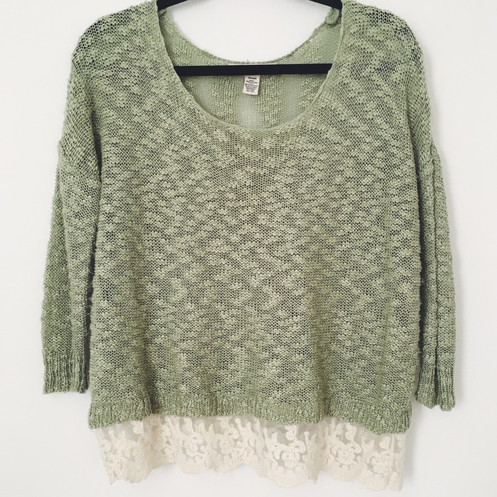 Nordstrom Knit & Lace Sweater